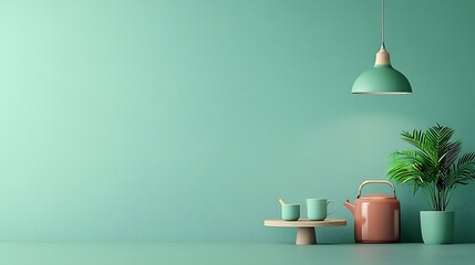 Contemporary kitchen decor modern home still life minimalist style aesthetic view tranquil vibe