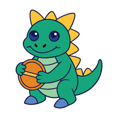 A playful dragon mascot, drumming with vibrant energy! Featuring a whimsical design, bold colors, and a lively beat, it’s perfect for fun and spirited branding.