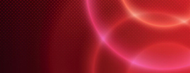 Vibrant red background with smooth glowing halftone texture. Red and pink circles background, abstract dynamic modern background. Abstract circular gradient background, halftone dotted texture vector