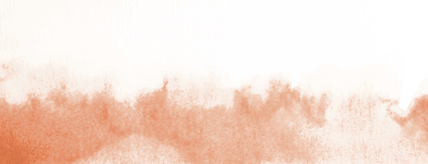 Abstract watercolor background, soft blend of white and orange. The background has a textured, artistic feel. Orange and white background. Minimal watercolor paint texture background vector