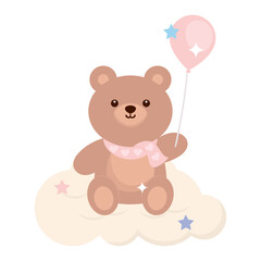 baby shower bear party balloon