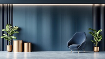 Fototapeta premium Contemporary decor stylish living space design featuring modern furniture and ambiance