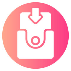 Obraz premium download gradient icon