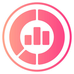 donut chart gradient icon