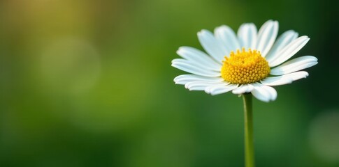 Obraz premium close-up of single roman chamomile flower head, herbs, natural texture, soft focus