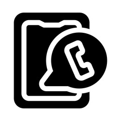 Phone glyph icon
