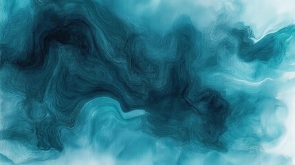 Obraz premium Abstract watercolor paint background by teal color blue and green with liquid fluid texture for background, banner