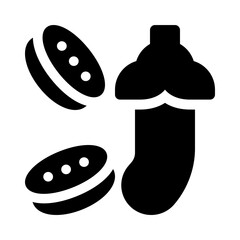 eggplant glyph icon