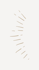 Doodle burst element, beige design vector