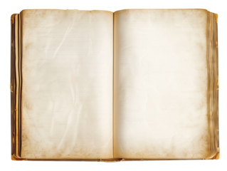 old book isolated on transparent background