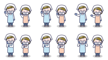 調理員の男女 03