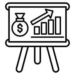 Growth  Icon Element For Design