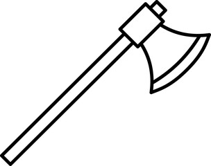 outline axe icon