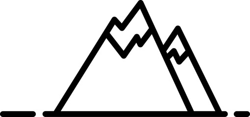 mountain outline icon