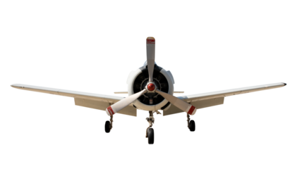 Vintage airplane isolated on transparent background (PNG File)