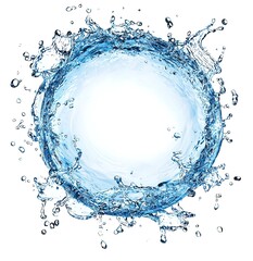 Water Splash Circle: Refreshing Design for Backgrounds and Creative Projects