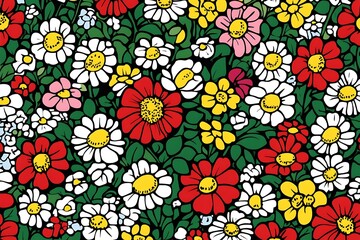 Colorful Floral Pattern Design