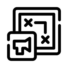 Obraz premium Content Strategy line icon