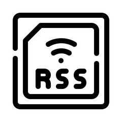 RSS Feed line icon