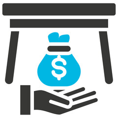 under the table icon