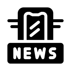 News App glyph icon