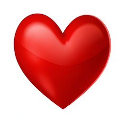 Shiny Red Heart Shape Love Symbol Valentine s Day Romance