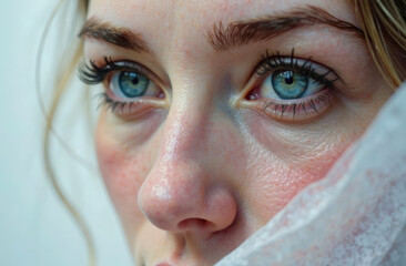 Naklejka premium The woman's Eyes and Light