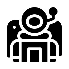 Astronaut glyph icon