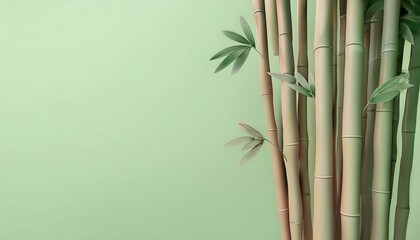 Naklejka premium Goal of life, growth and, motivation concept: Towering bamboo forest swaying in the wind, resilience and growth.