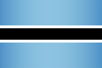 Obraz premium National flag of Botswana vector element