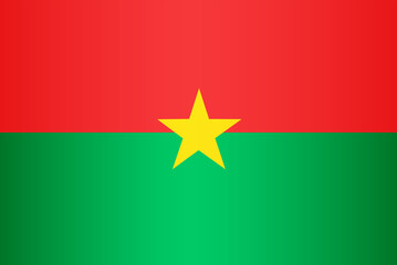 National flag of Burkina Faso vector element