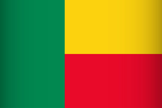National flag of benin vector element