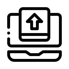 Laptop line icon