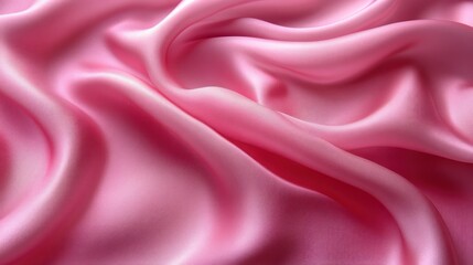 Obraz premium Pink Satin Drape: A Textured Symphony of Softness
