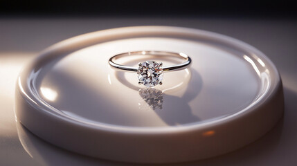 Beautiful diamond ring background