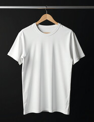 Classic white tshirt mockup for apparel product and simple fashion design