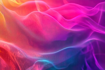 Fototapeta premium Vibrant abstract waves in mesh texture.