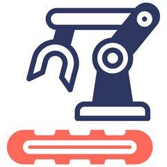 Obraz premium Machinery glyph color icon