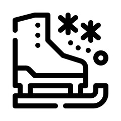 Ice Skates line icon