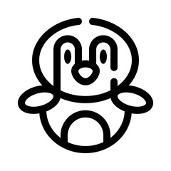 Penguin line icon