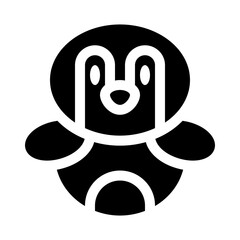 Penguin glyph icon