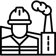 Manufacturing line icon
