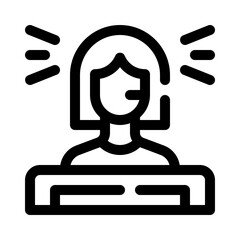 Help Desk line icon