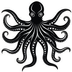 octopus with spread out tentacles