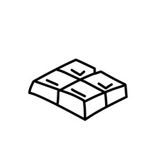 chocolate outline icon