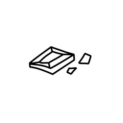chocolate outline icon