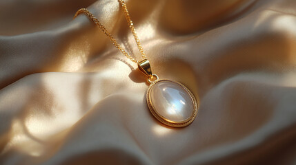 Beautiful Moonstone Necklace Background