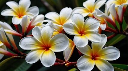 Obraz premium frangipani plumeria flower