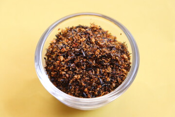 Karala chutney or karale chutney, dry chutney powder made from roasted niger seeds and a blend of spices,  popular condiment in Indian cuisine, particularly in Maharashtra and Karnataka, Indian food