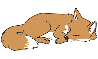 キツネのイラスト
